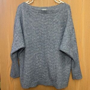 Maurices Light Blue Sparkle Sweater